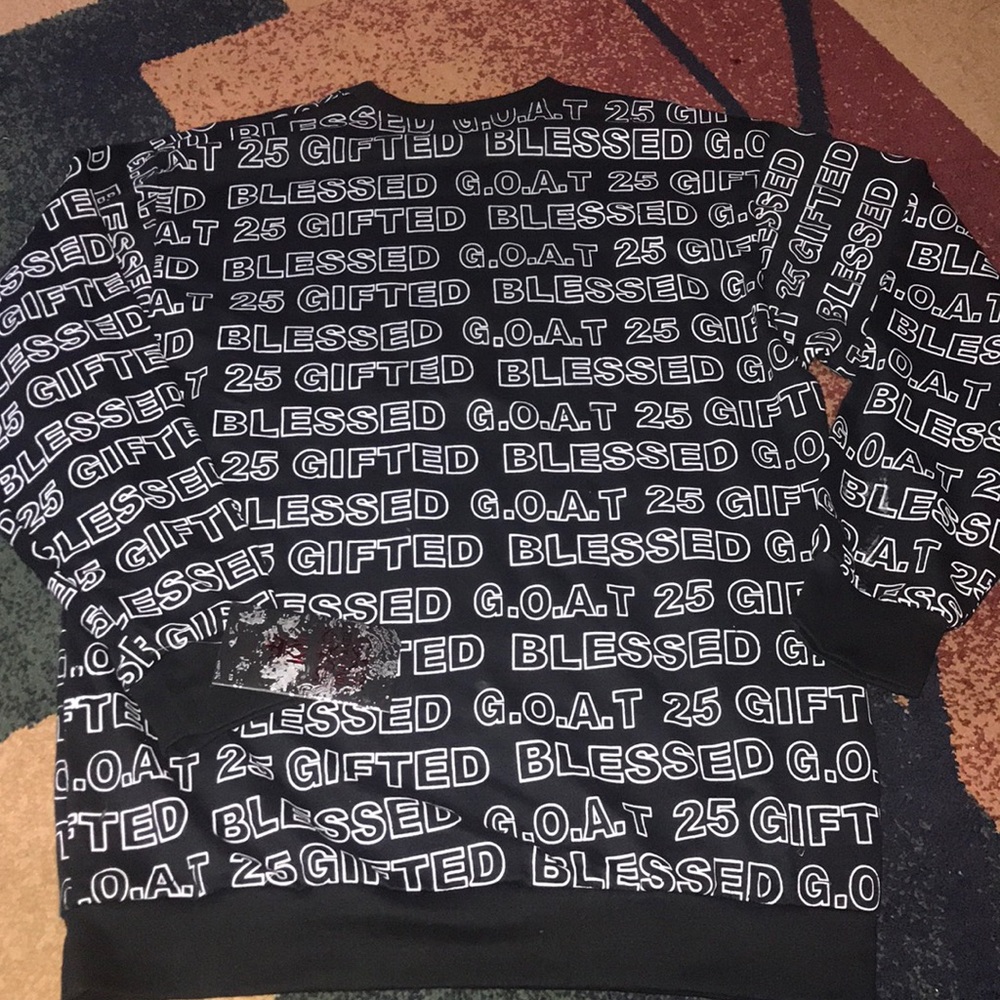 Men’s King Maker sweatshirt shirt 2XL Blessed NWT - Picture 3 of 3